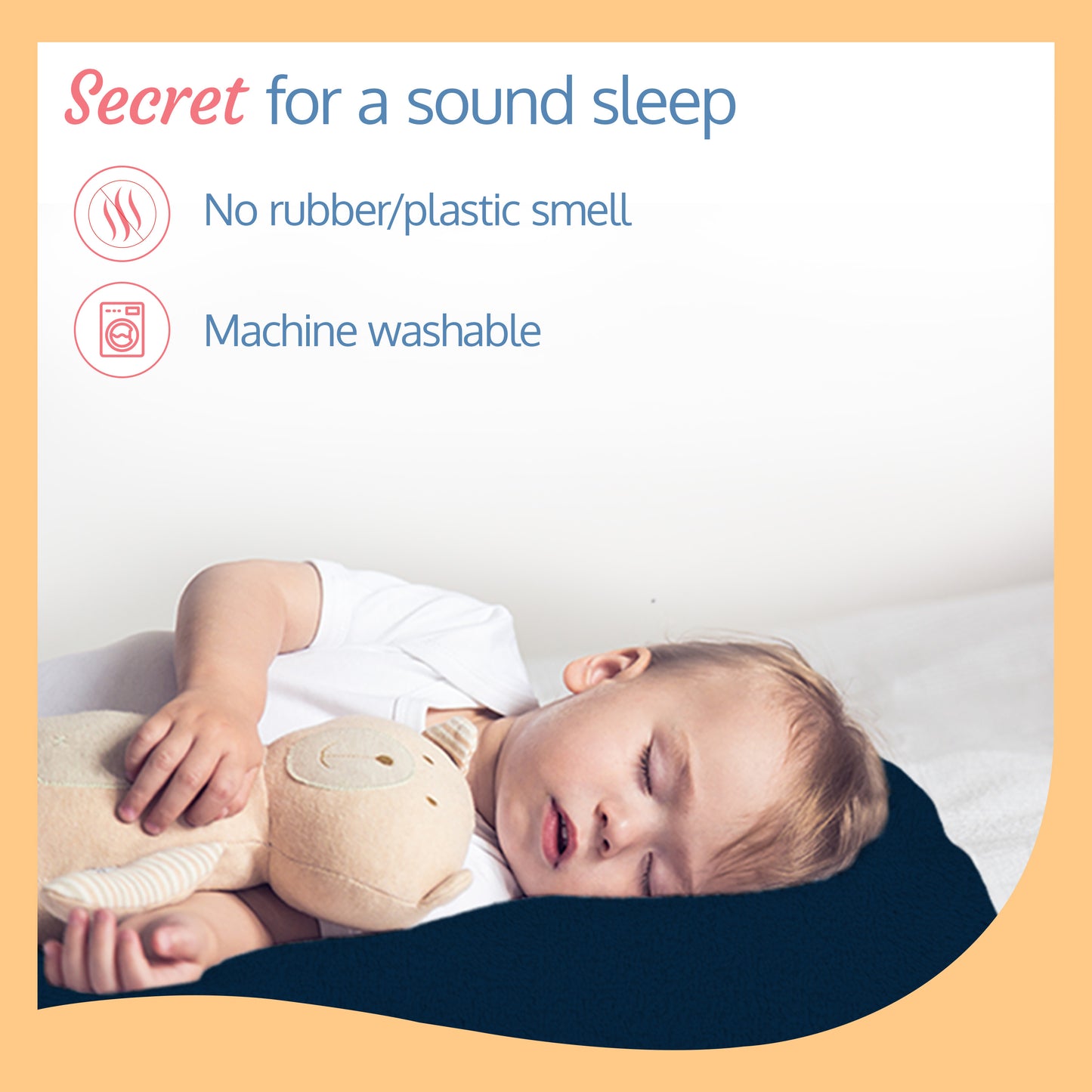 Quick Dry Sheet For Baby (Navy Blue)