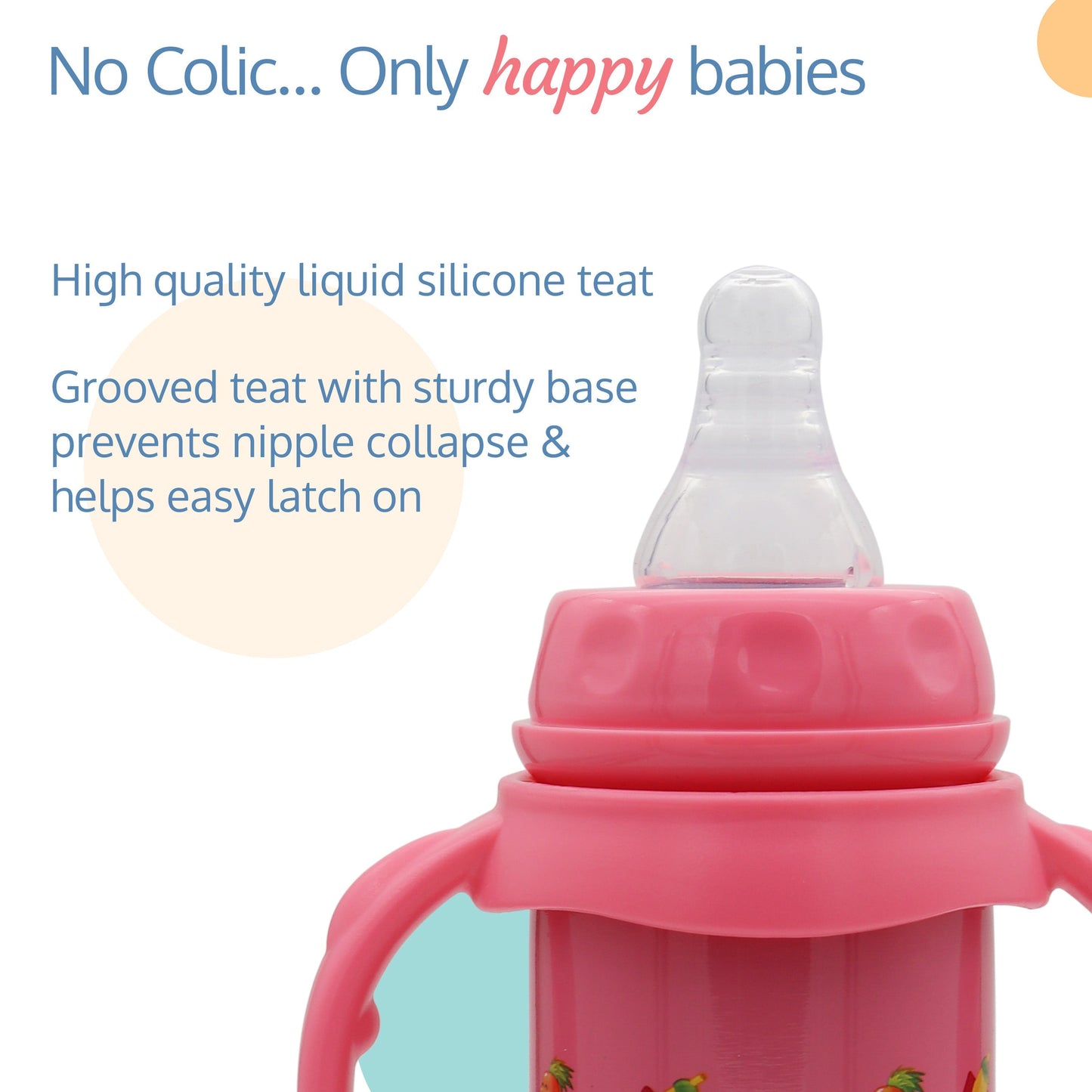 4 in 1 Slim Neck Steel Baby bottle cum Sipper, Pink, 240 ml