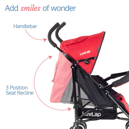 City Baby Stroller Buggy, Red | The Best Prams at lowest price online in India