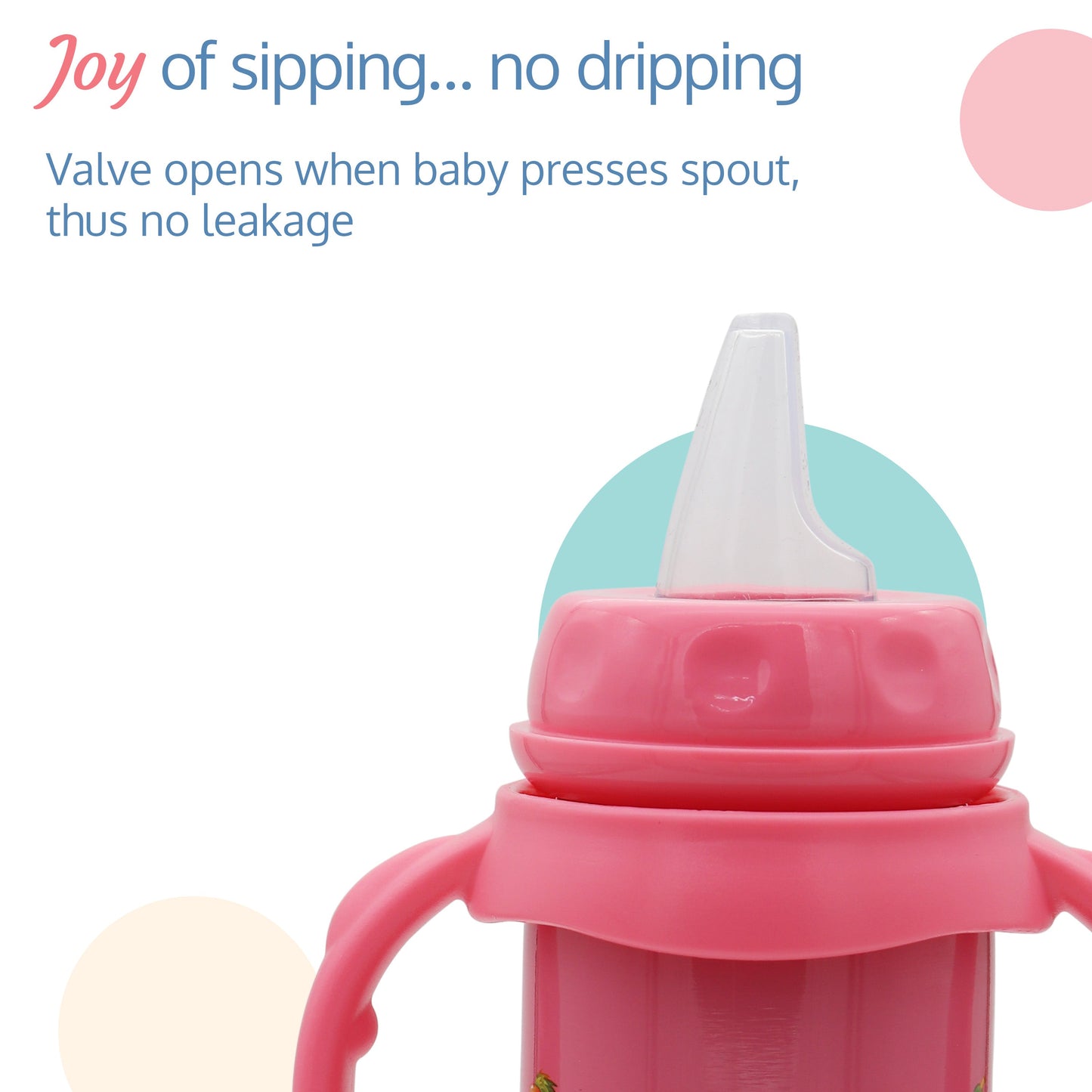 4 in 1 Slim Neck Steel Baby bottle cum Sipper, Pink, 240 ml