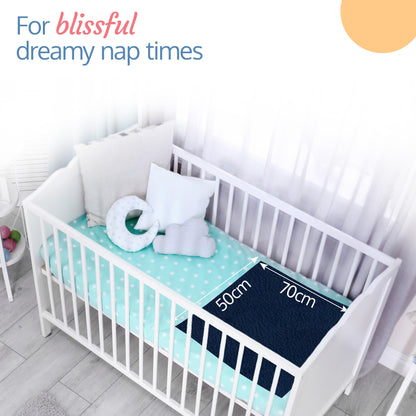 Instadry Baby Bed Protector, Navy Blue, Medium