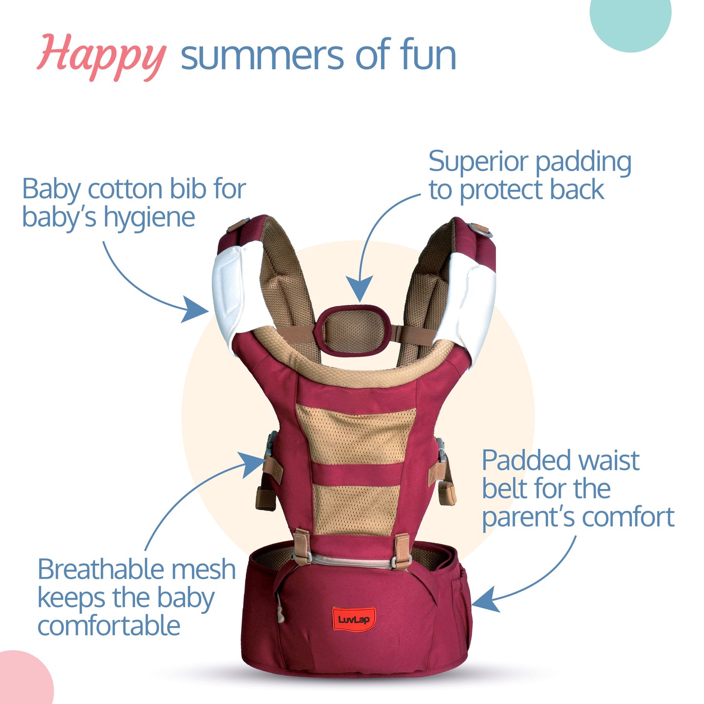 Royal Hip Seat Baby Carrier, Purple