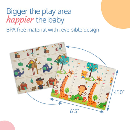Number Zoo Double Sided Water Proof Baby Play Mat
