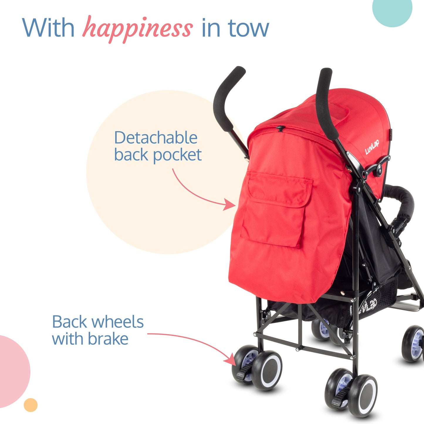 City Baby Stroller Buggy, Red | The Best Prams online in India