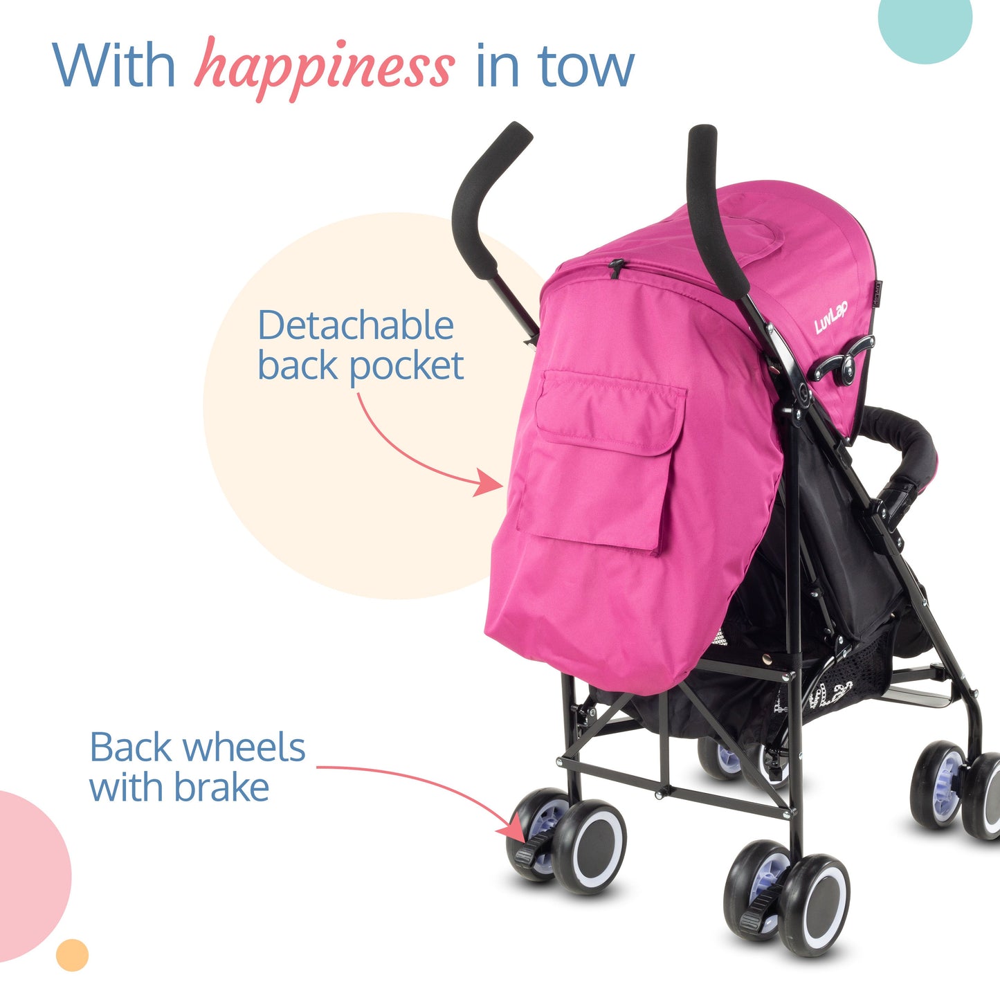 City Baby Stroller Buggy, Pink