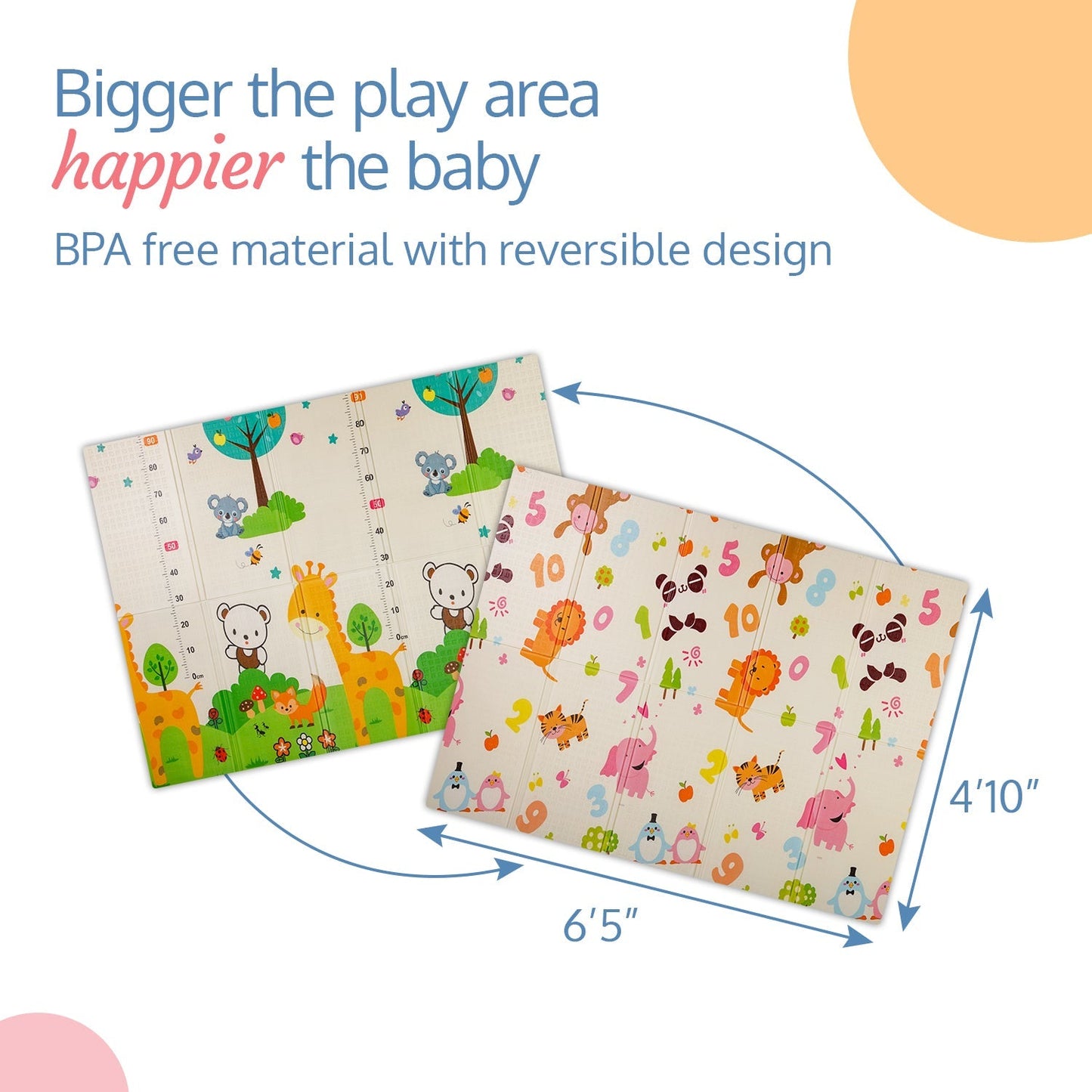Jungle Time Double Sided Water Proof Baby Play Mat