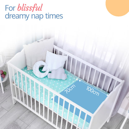 Instadry Baby Bed Protector, Sky Blue, Medium
