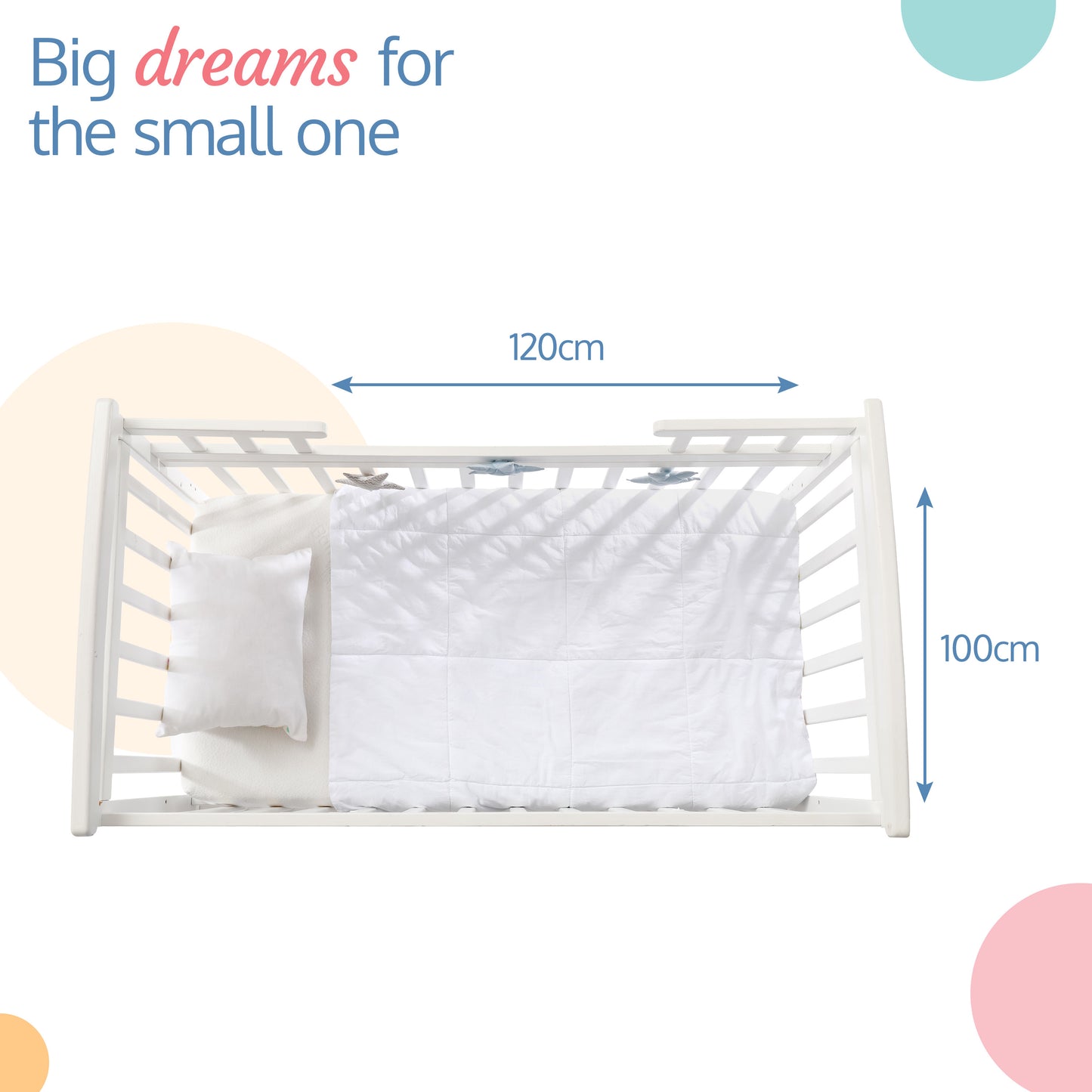 100% Cotton Muslin Baby Swaddles, Plain White, 70cm x 70cm, 0-18M+