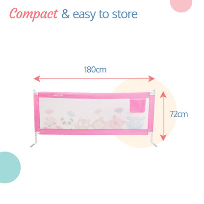 Comfy Baby Bed Rail, Pink