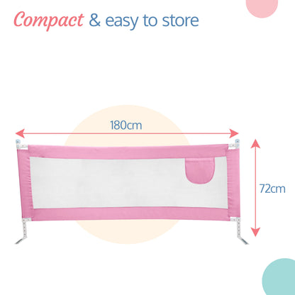 Bed Rail Guard  (Pink - Without Print)