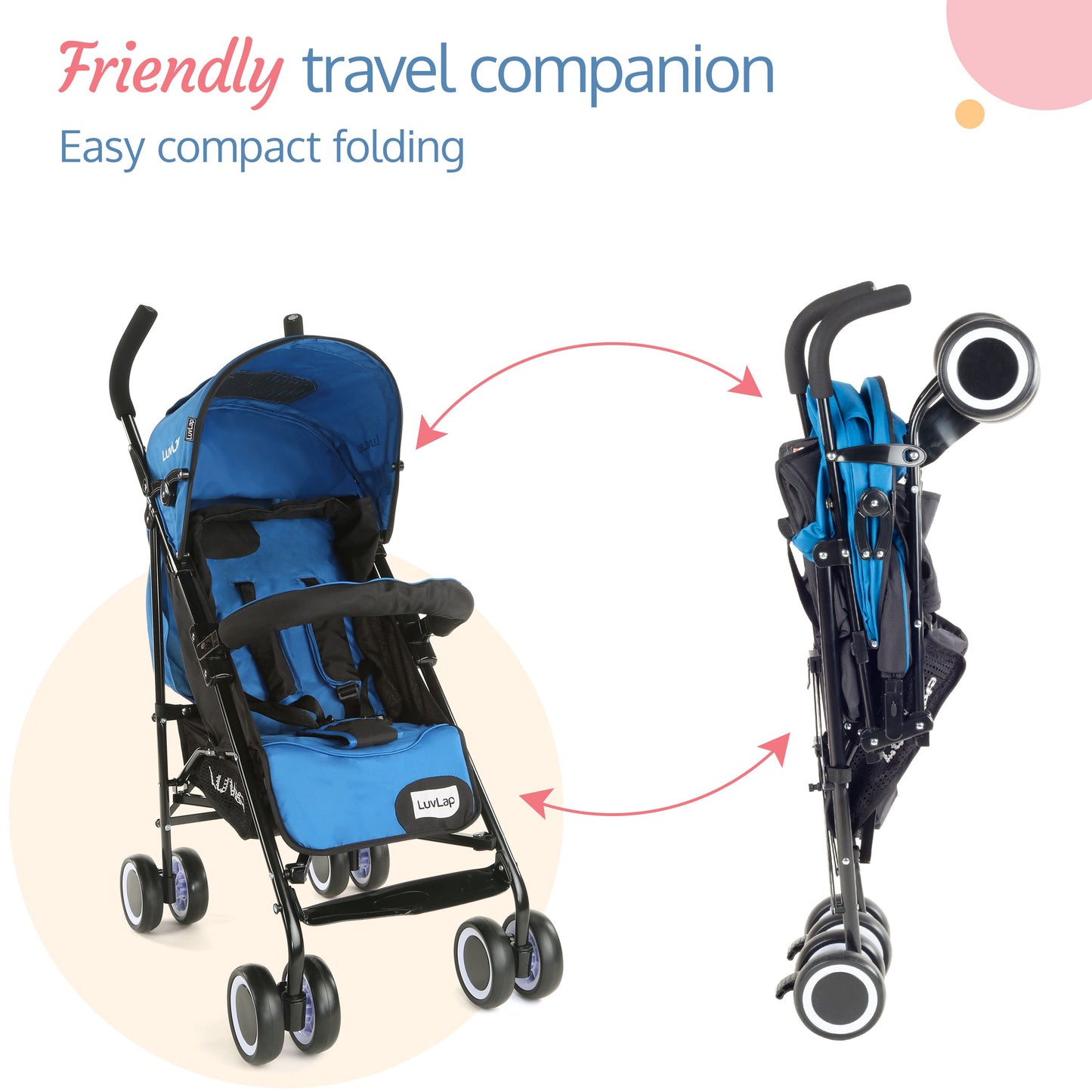 City Baby Stroller Buggy, Blue