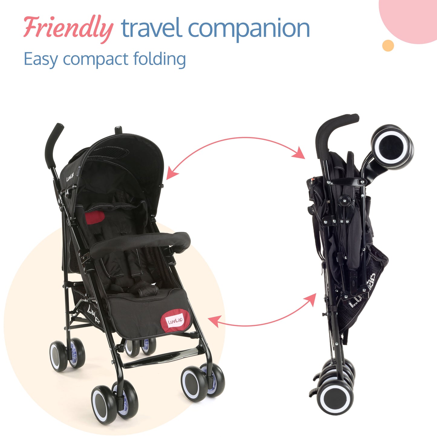 City Baby Stroller Buggy, Black, Cheapest newborn stroller in India