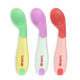 Heat Sensing Baby Spoon, Set of 3, BPA Free, Baby Weaning Spoon for Kids 3 Months+ (Pink)