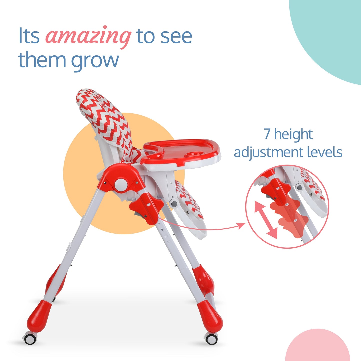 Royal Baby High Chair, Red