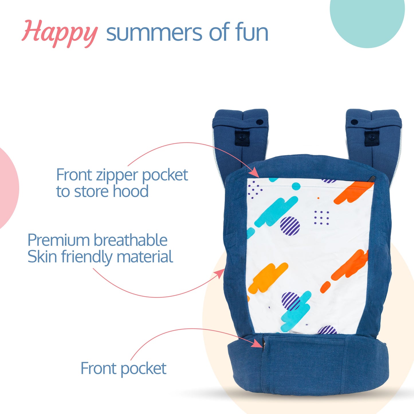 Adore Baby Carrier With 2 Carry Positions (Blue)
