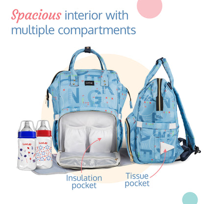 Multifunctional Waterproof Diaper Bag - Blue