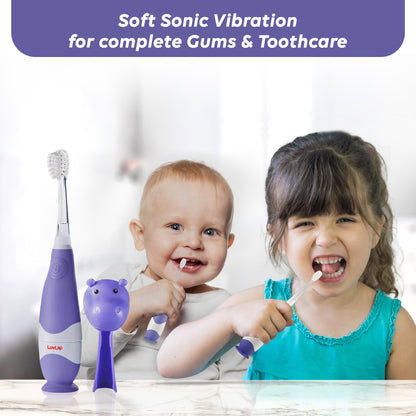 Joy Baby Sonic Infant & Toddler Electric Toothbrush, Purple