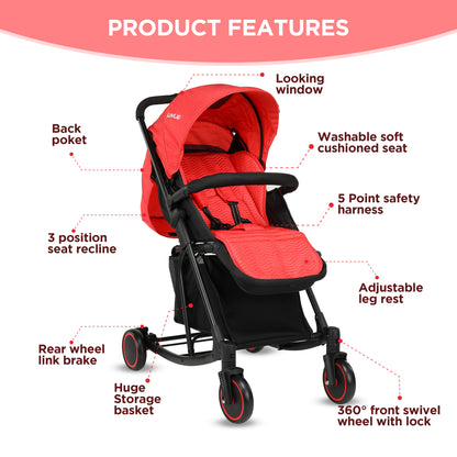 Cosmos Rocker Stroller, 6-36 Months, Red