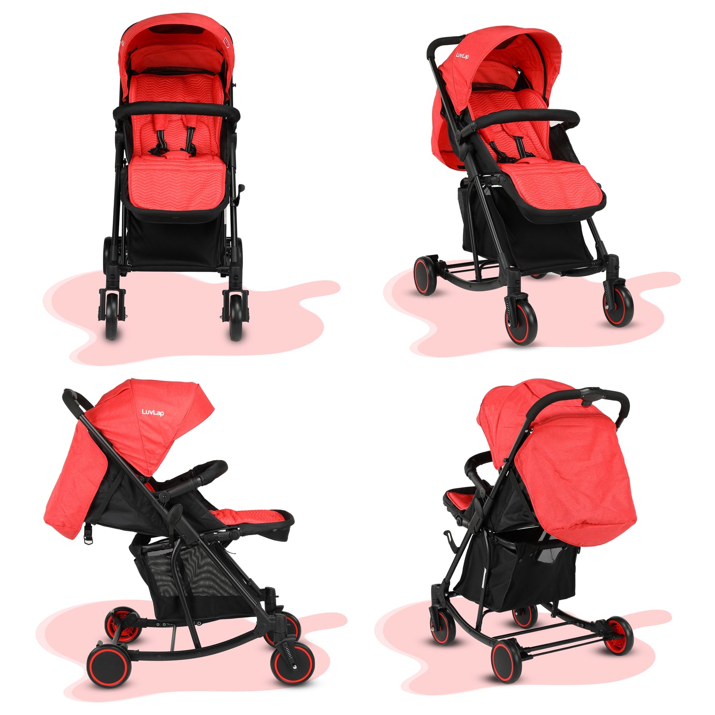 Cosmos Rocker Stroller, 6-36 Months, Red