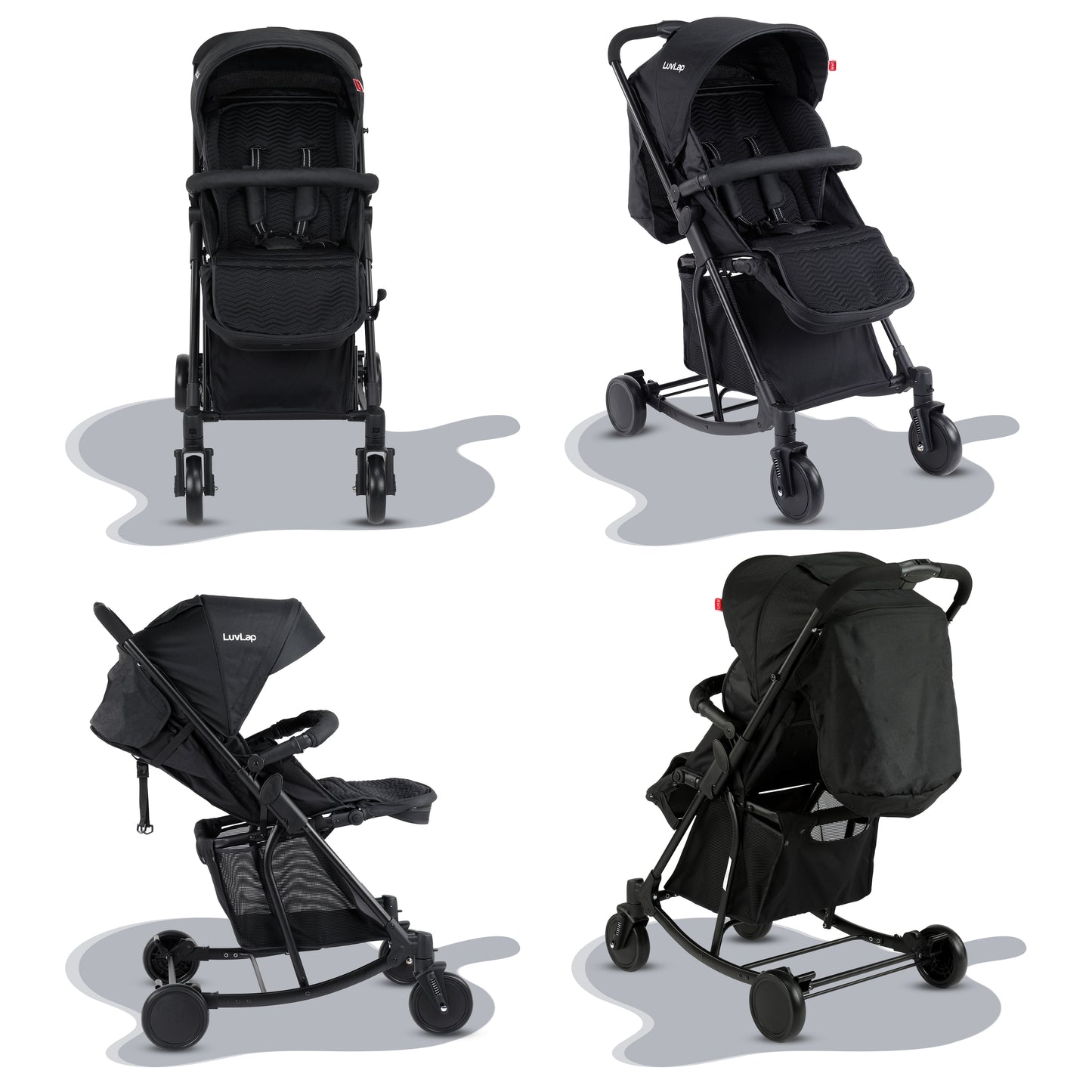 Cosmos Rocker Stroller, 6-36 Months, Black