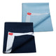 Dry Sheet - Navy Blue & Sky Blue, 0m+ - Small 50 x 70cm, Pack of 2