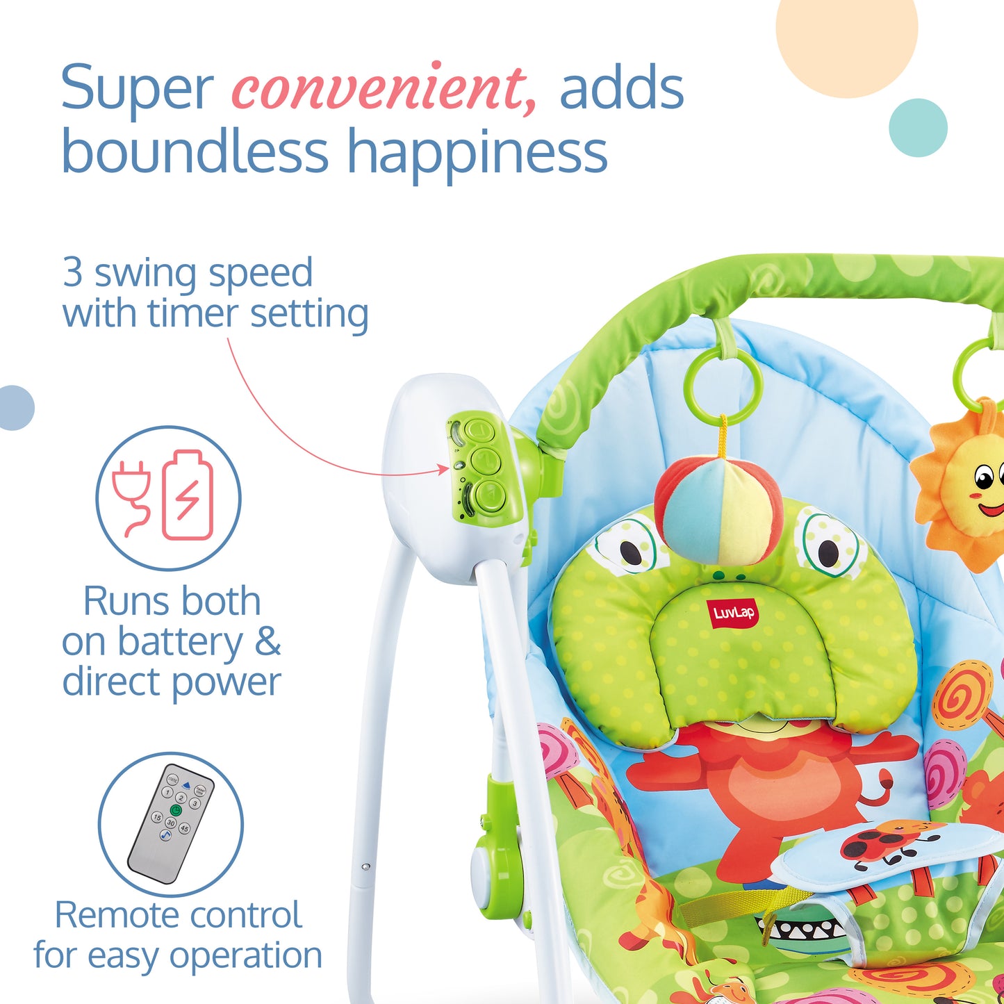 Delight Electric Baby Swing Cradle