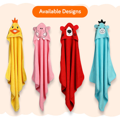 Hooded Baby Bath Towel (Yellow Chicken)