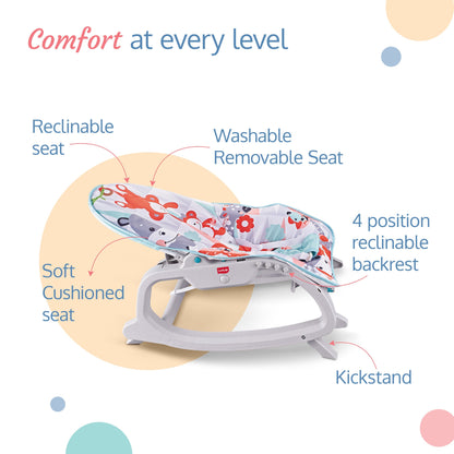 Animal Kingdom 3-In-1 Baby Rocker (Hippo)