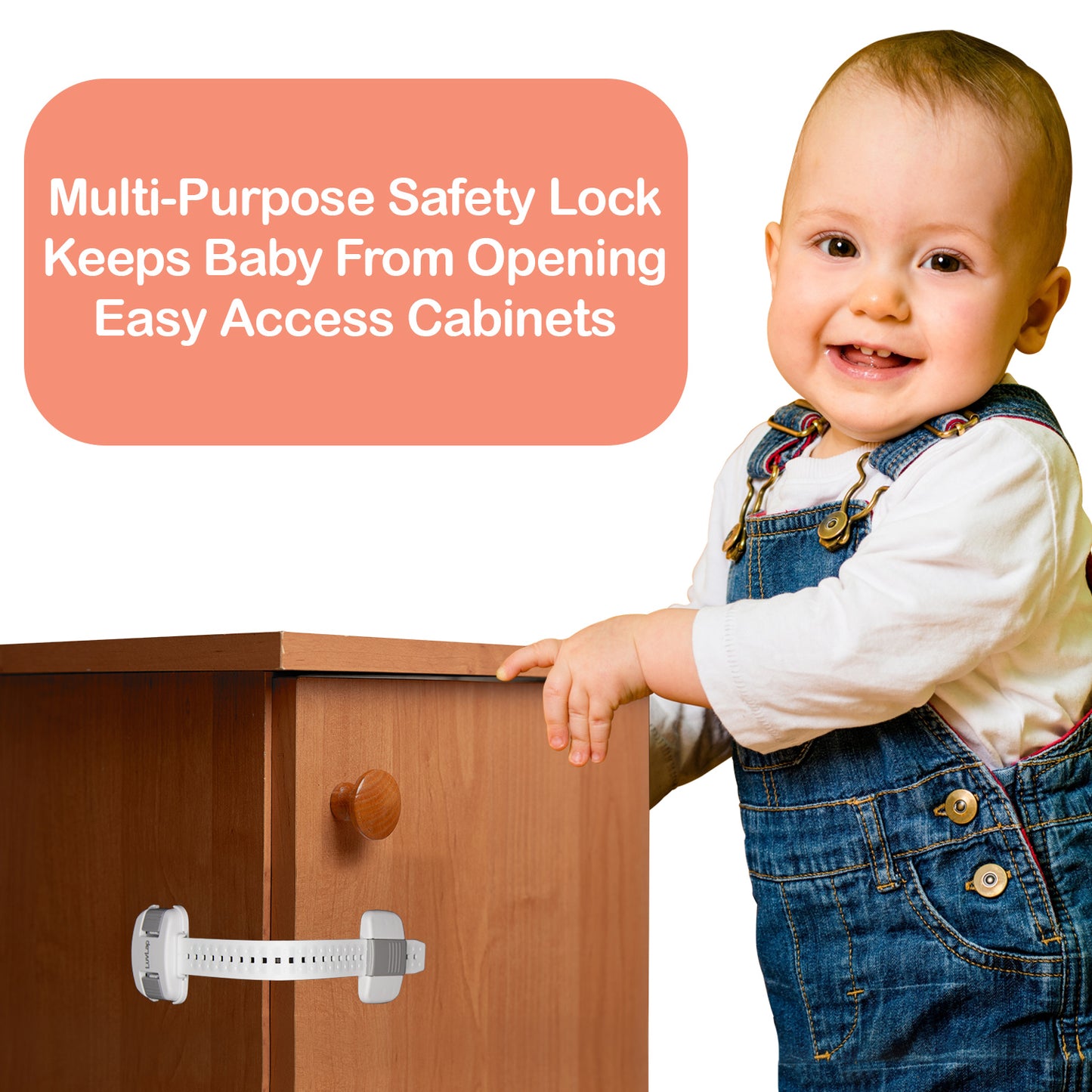 Baby Safety Furniture Locks, Pack Of 6