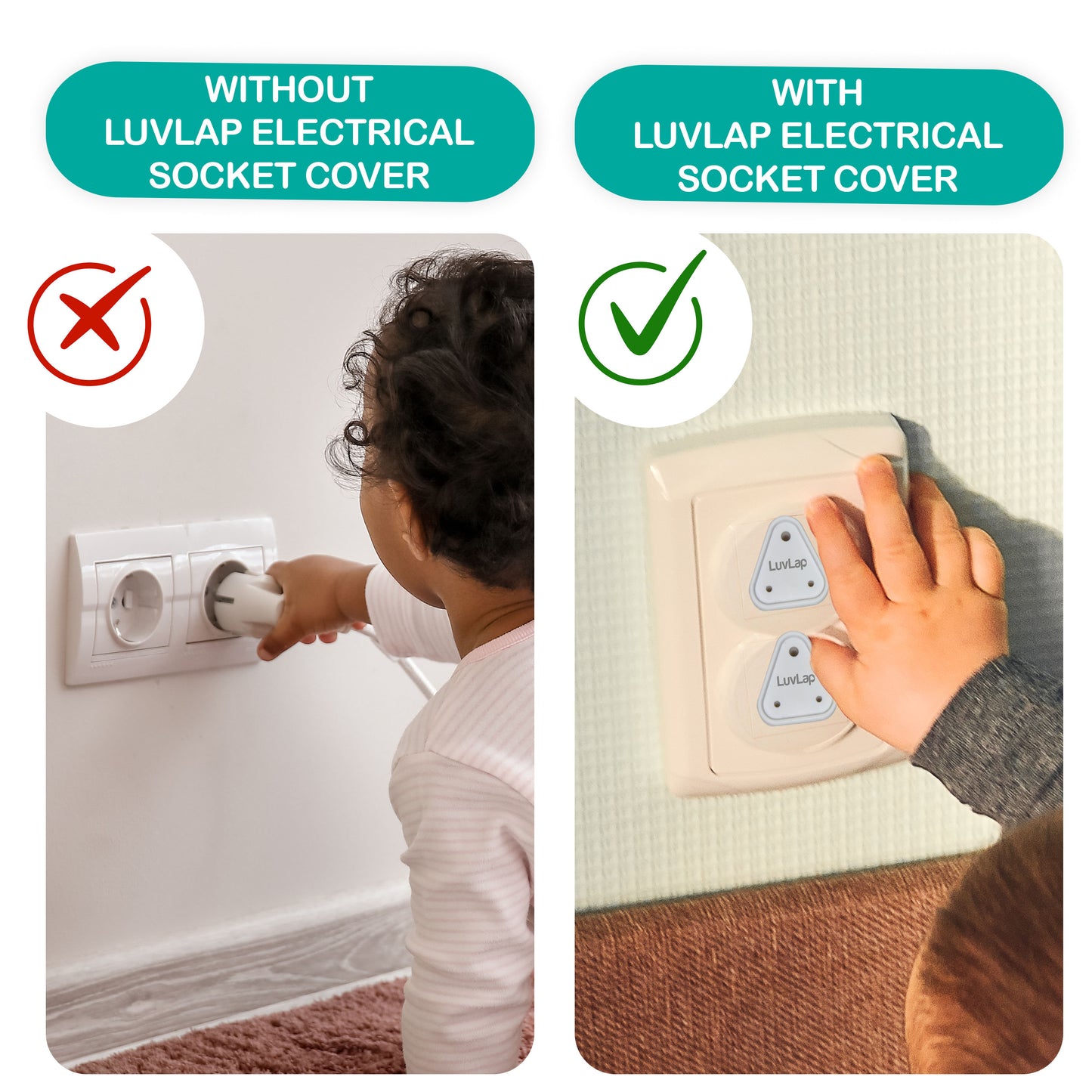 Baby Safety Combo Pack - 2 Metre Edge Protector 4 Door Stoppers 6 Corner Guards 4 Cabinet Locks 4 Safety Locks 10 Socket Covers