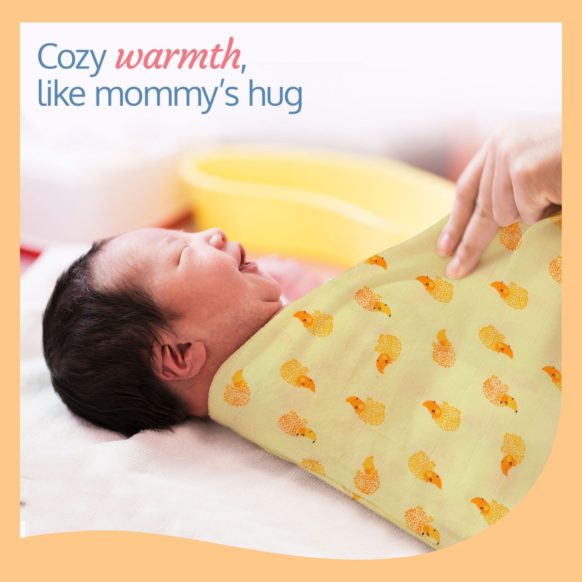 100% Cotton Muslin Baby Swaddles set, Dots Hearts Print, 0-18 Month+, Pack of 3