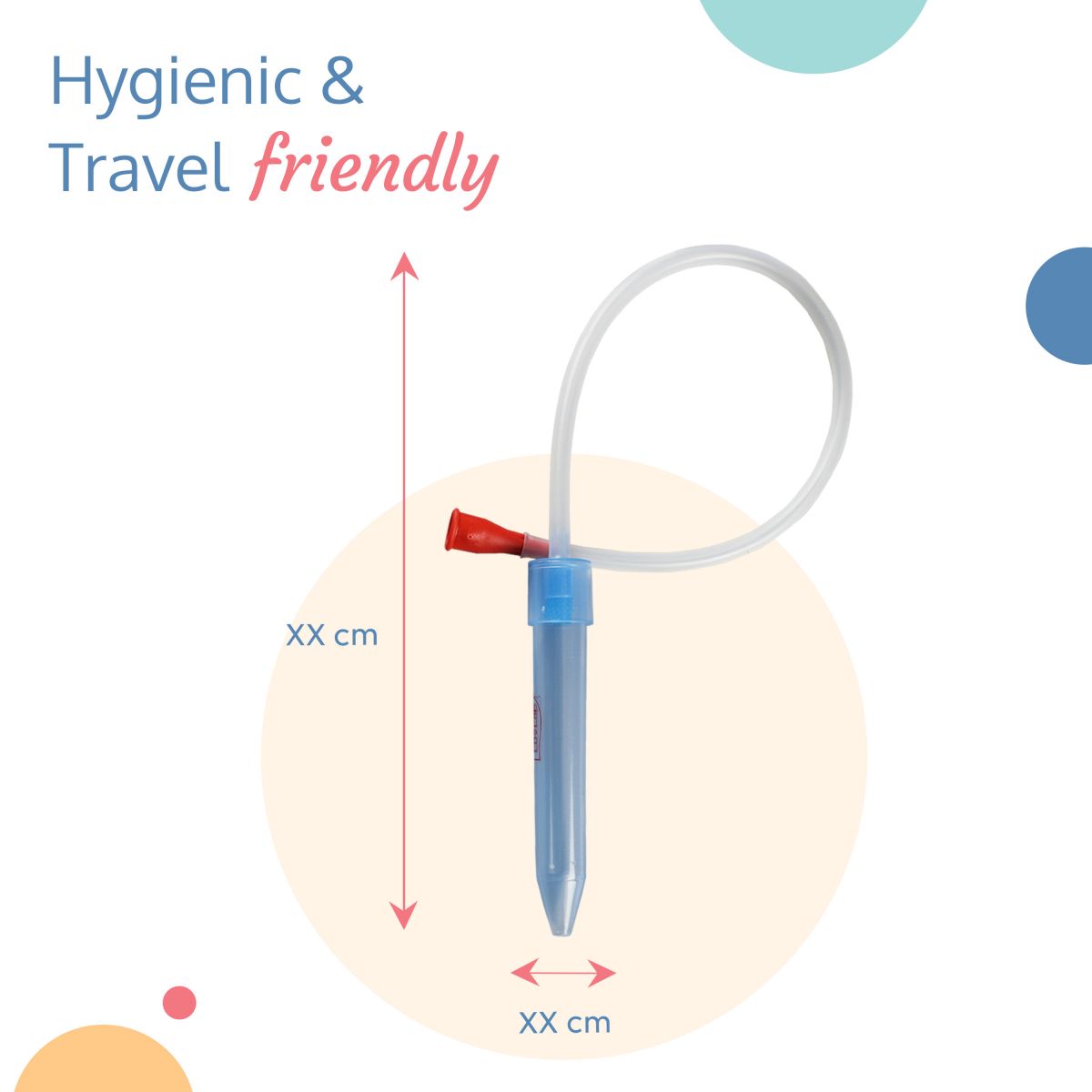 Baby Nasal Aspirator 0-5 Years with Snotsucker mechanism (Blue)
