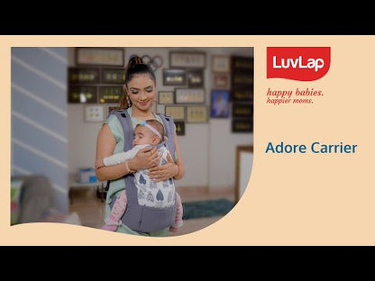Adore Baby Carrier with 2 Carry Positions, Carrier for 4 to 24 Months Baby, Breathable Skin Friendly Premium Fabric, Adjustable Newborn to Toddler Carrier, Max Weight Upto 18 Kgs (Pink)